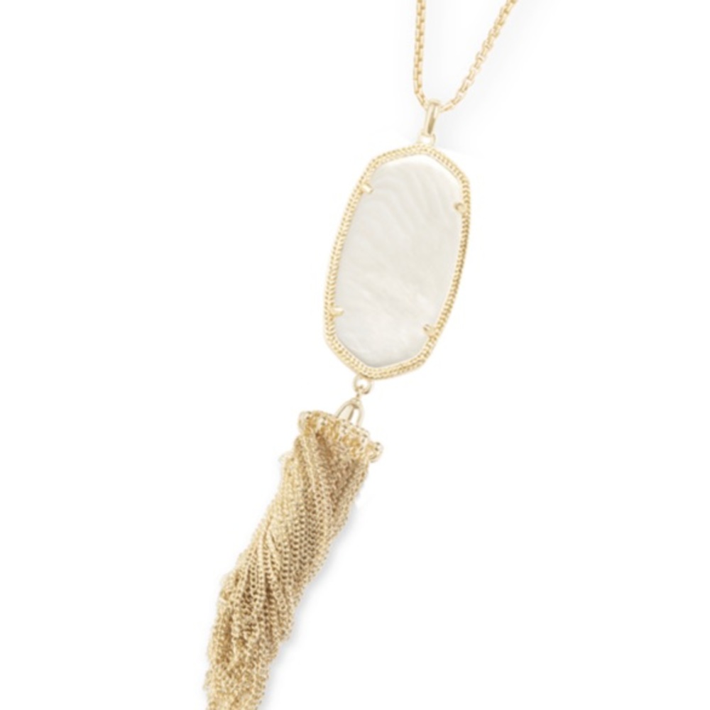 NWOT Kendra Scott Rayne Necklace in White Pearl - Picture 1 of 5
